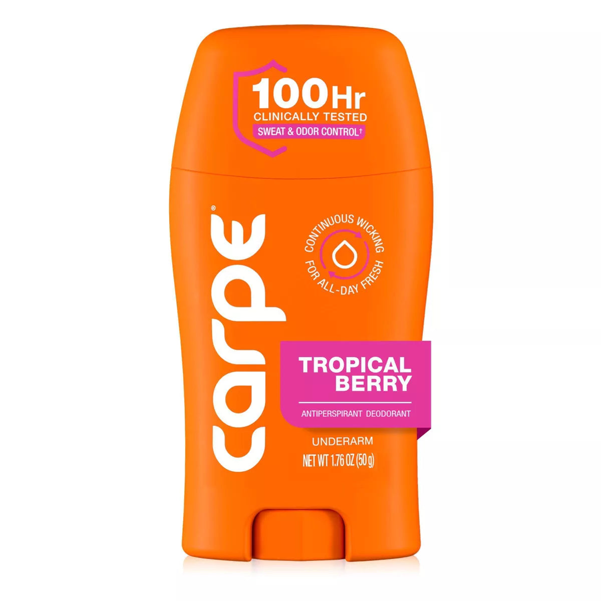 Carpe Women'S 100HR Clinically Tested Sweat & Odor Control Underarm Antiperspirant Deodorant - 1.76Oz