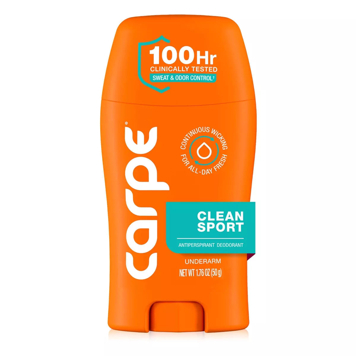Carpe Men'S 100HR Clinically Tested Sweat & Odor Control Underarm Antiperspirant Deodorant - 1.76Oz