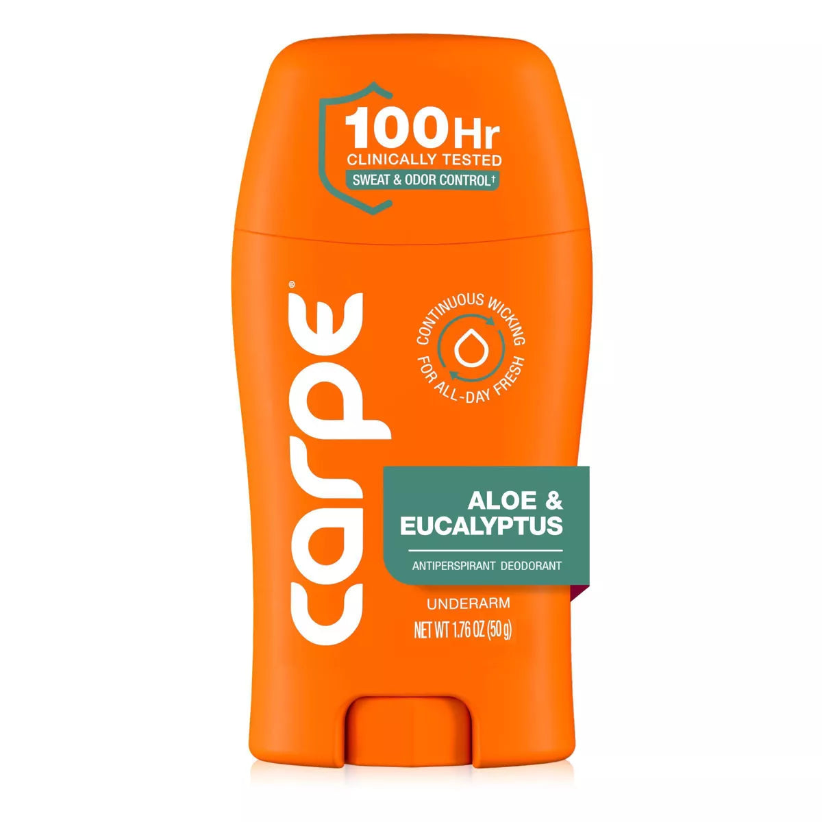 Carpe Men'S 100HR Clinically Tested Sweat & Odor Control Underarm Antiperspirant Deodorant - 1.76Oz