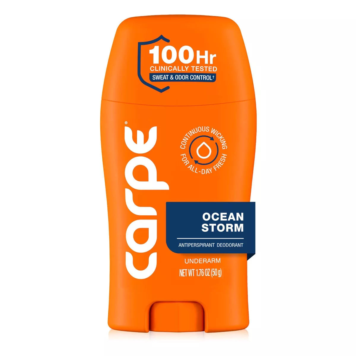 Carpe Men'S 100HR Clinically Tested Sweat & Odor Control Underarm Antiperspirant Deodorant - 1.76Oz