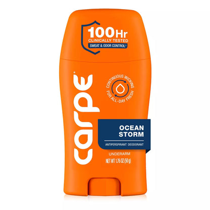 Carpe Men'S 100HR Clinically Tested Sweat & Odor Control Underarm Antiperspirant Deodorant - 1.76Oz