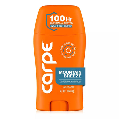 Carpe Men'S 100HR Clinically Tested Sweat & Odor Control Underarm Antiperspirant Deodorant - 1.76Oz