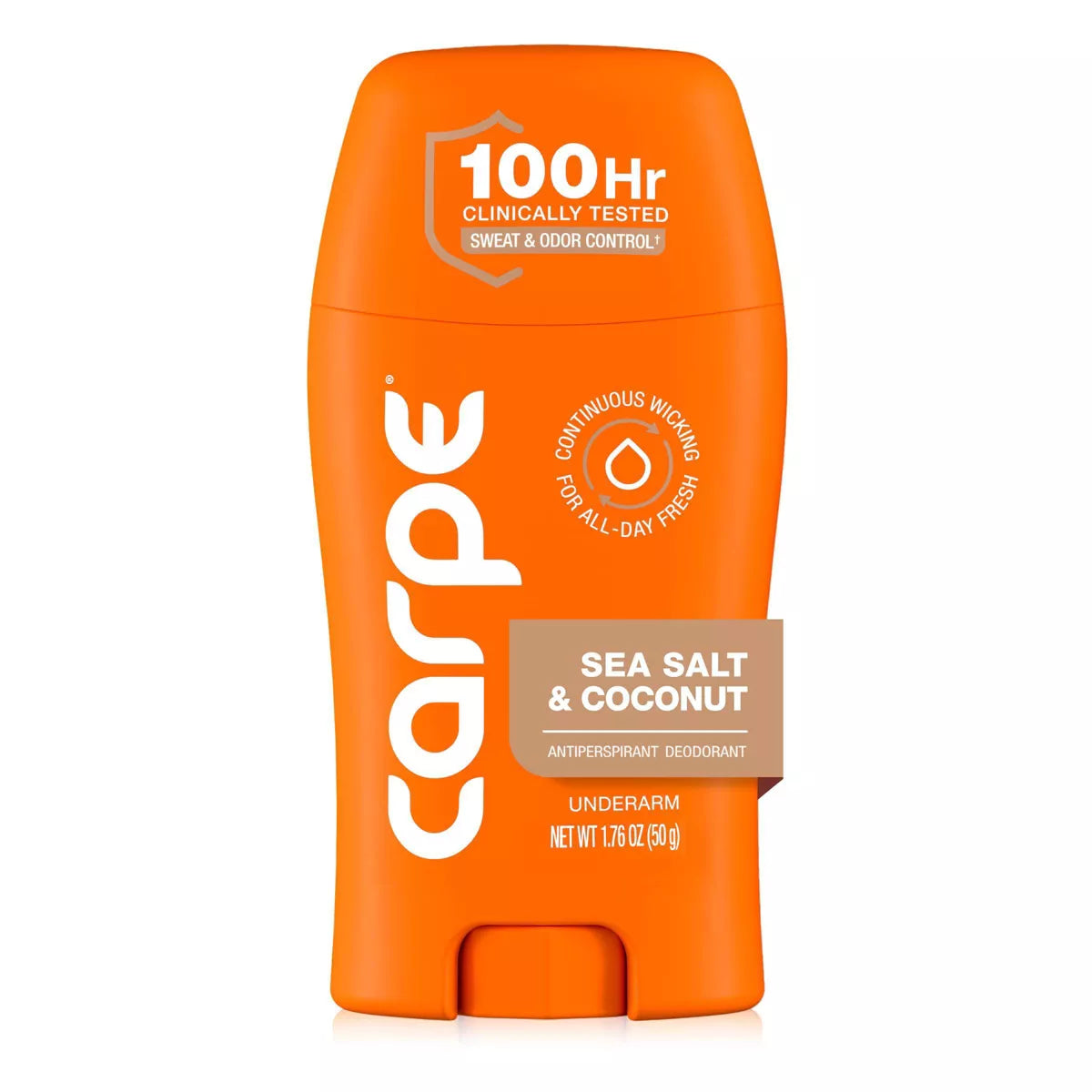 Carpe Men'S 100HR Clinically Tested Sweat & Odor Control Underarm Antiperspirant Deodorant - 1.76Oz