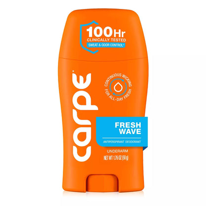 Carpe Men'S 100HR Clinically Tested Sweat & Odor Control Underarm Antiperspirant Deodorant - 1.76Oz