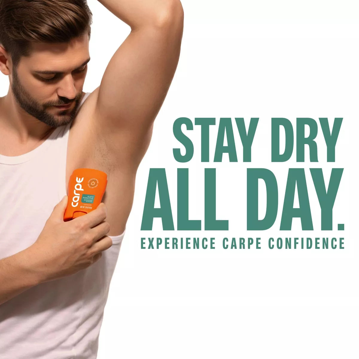 Carpe Men'S 100HR Clinically Tested Sweat & Odor Control Underarm Antiperspirant Deodorant - 1.76Oz